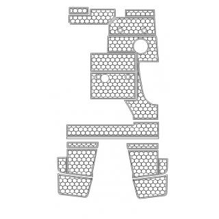Dekor  X- Hexagon Hexagon