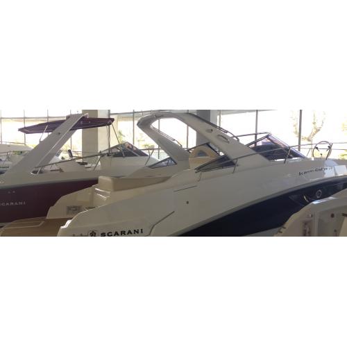 Scarani Cruiser 31,motor Mercruiser 4,5 l benzin Alpha Smartcraft 2x250 p modrá barva