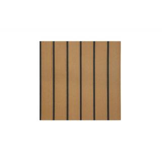 PlasDeck tmavý přírodní teak s černým pruhem